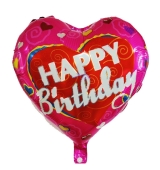 Heart Happy Birthday Balloon 