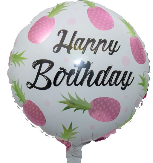 Pink Pineapple Birthday Balloon  