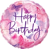 Beauty Birthday Butterflies Balloon 