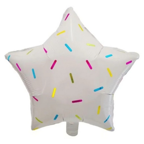 Donut Sprinkles Star Balloon