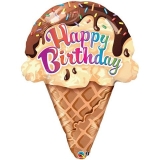 Birthday Ice Cream with Sprinkles Balloon