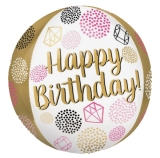 Happy Birthday Gems Orbz Balloon 