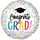 Colorful Confetti Congrats Grad Balloon 
