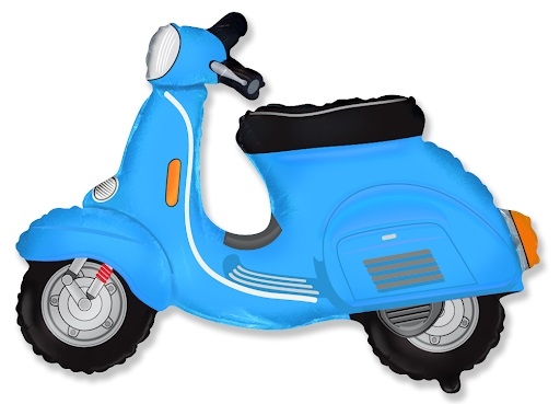 Blue Vespa Balloon	