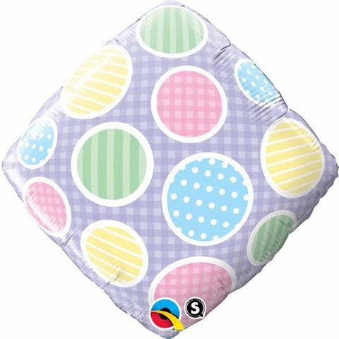 Polka Dots Accent Pattern Rhombus Balloon