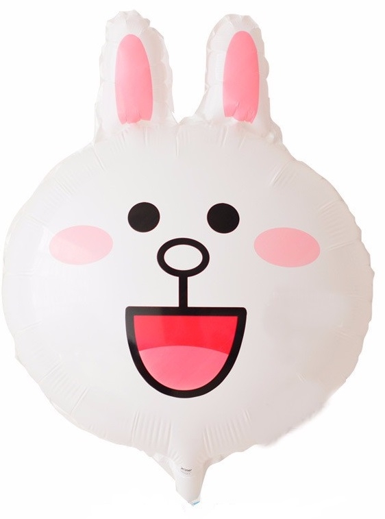 Cony Line Friends Rabbit Face Balloon	