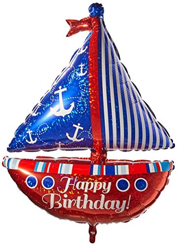 Nautical Birthday Sailboat Balloon