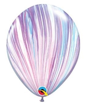 11 inch Purple, Blue and Pink Agate Balloon