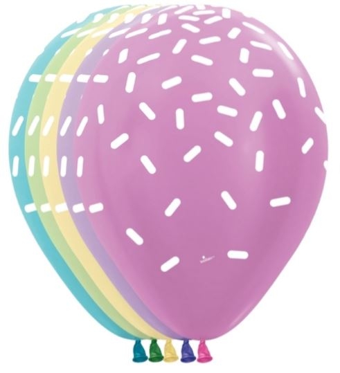 11 inch Sprinkles on Assorted Colours Balloon