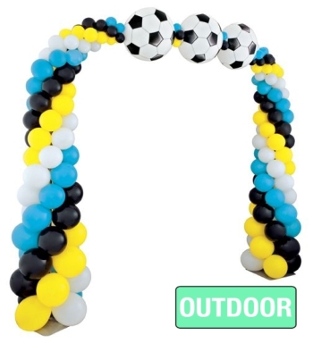 [12x15] Soccer Column Arch - Up to 4 colors - Outdoor