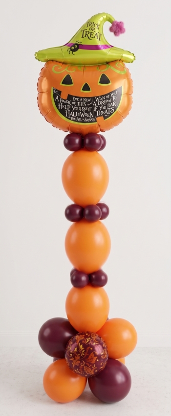 [5FT] Linky Happy Pumpkin Balloon Column Air-Filled INDOOR