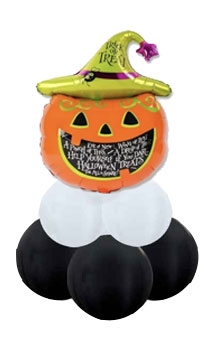 [2FT] Halloween Pumpkin Balloon Centerpiece AIR FILLED