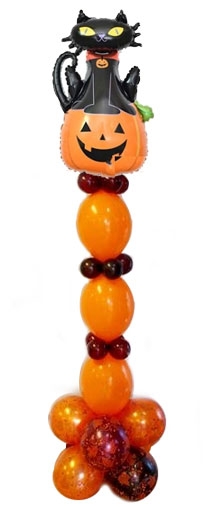 [5FT] Linky Halloween Kitty Balloon Column Air-Filled