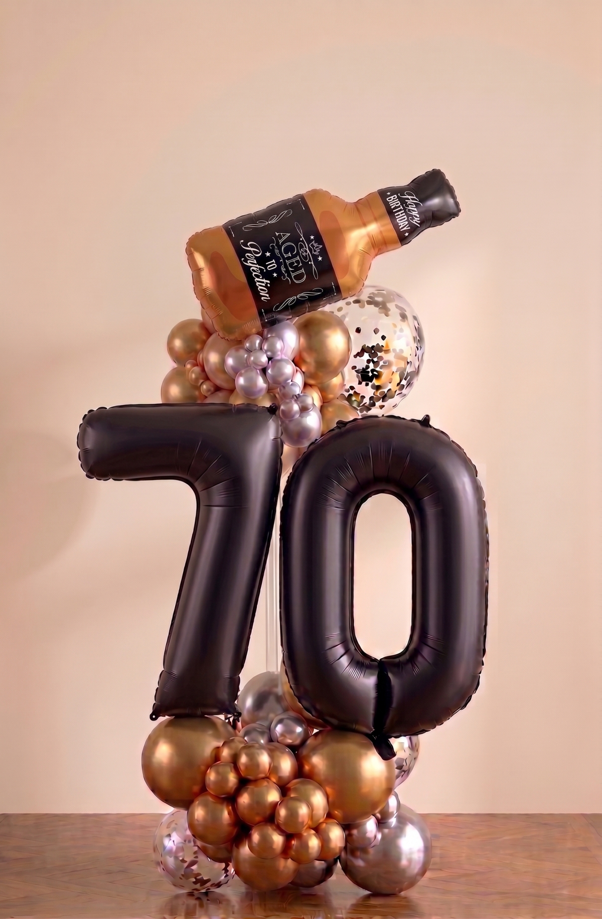 [6FT] Aged to Perfection Milestone Birthday Balloon Column