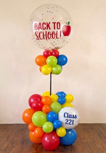 [6FT] Back to School Custom Message Balloon Column