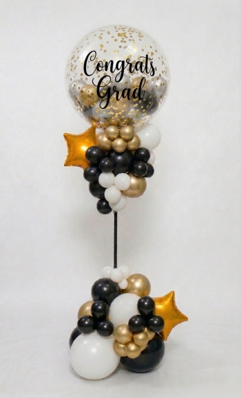 [6FT] Custom Printed Gumball Graduation Balloon Column INDOOR