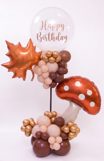 [6FT] Happy Birthday Fall Balloon Column