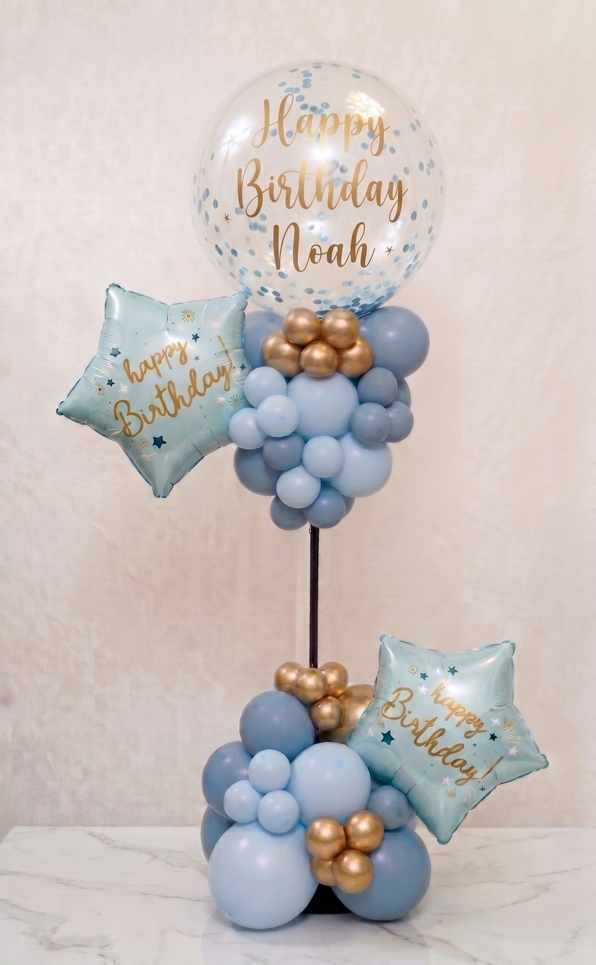 [6FT] Happy Birthday Balloon Column INDOOR
