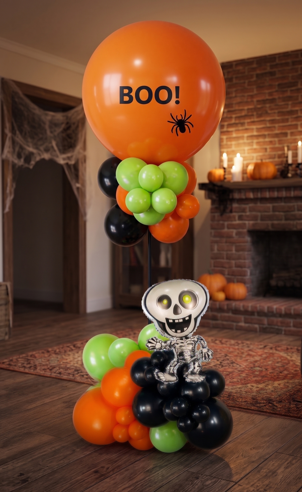 [6FT] Halloween Skeleton Balloon Column