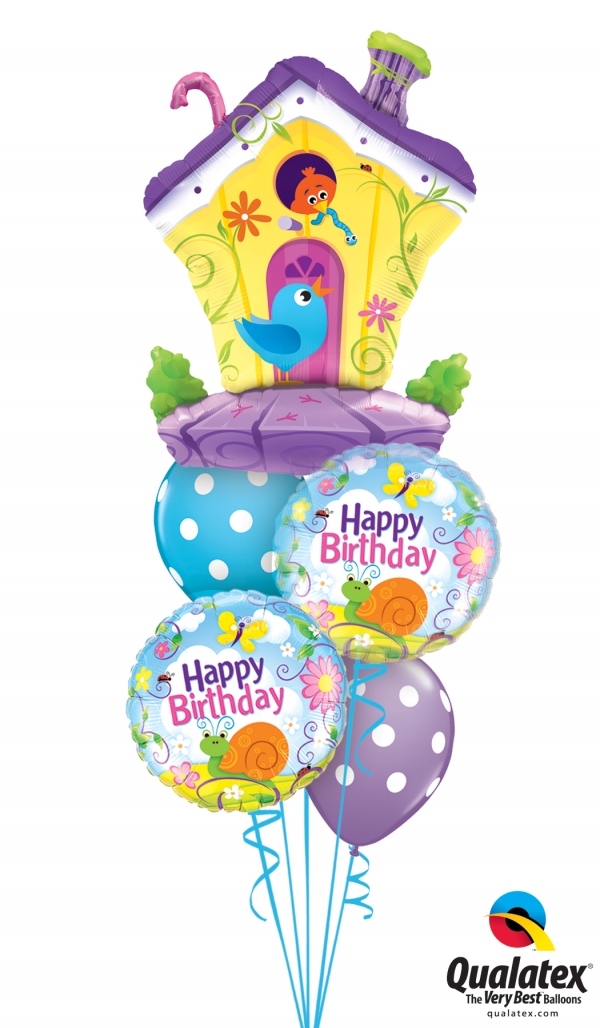 Birthday Birdhouse Bouquet
