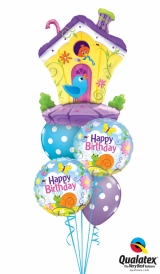 Birthday Birdhouse Bouquet