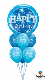 Birthday Sparkle Blue Bouquet 2
