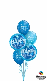 Birthday Sparkle Blue Bouquet 1