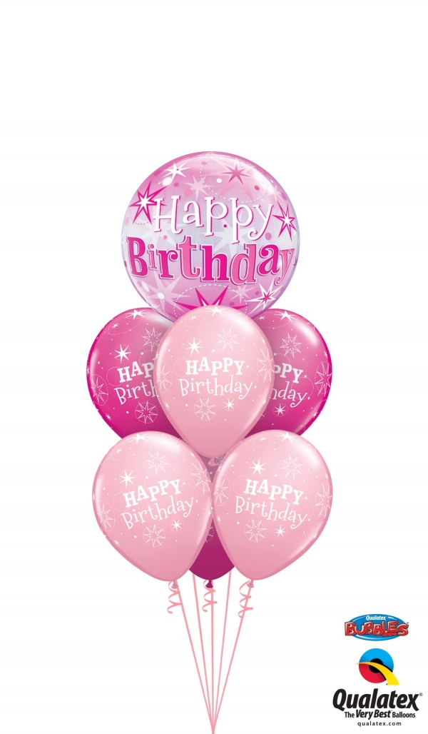 Birthday Sparkle Pink Bouquet 2