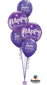 Birthday Sparkle Purple Bouquet 1