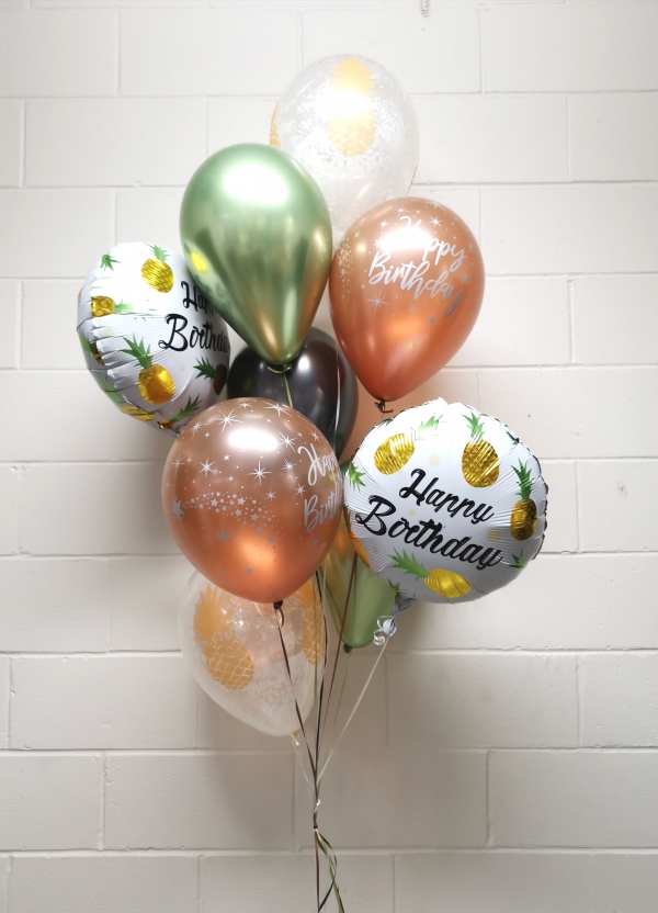 Aged To Perfection Pineapple Birthday Balloon Bouquet