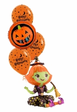 Air-Fill witch with latex balloons