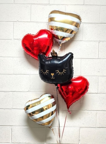 All Foil All Love Kitty Bouquet Latex-Free