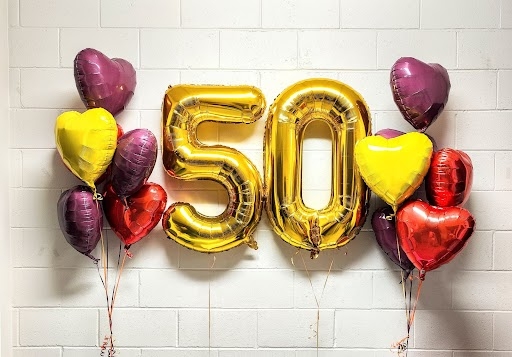 Always Be In My Heart All Foil Duo Numbe Balloon Set