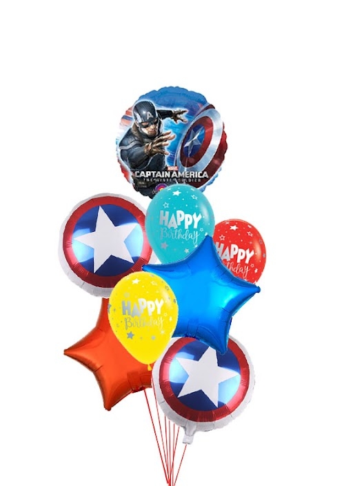 Avengers Captain America Balloon Bouquet