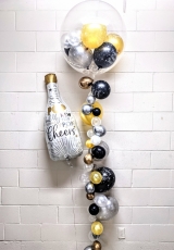 Awesome New Year Bubble Strand Balloon Set