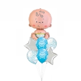 Baby Boy Bouquet with stars and confetti