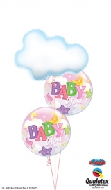 Baby Girl Stars Clouds Bouquet 1 