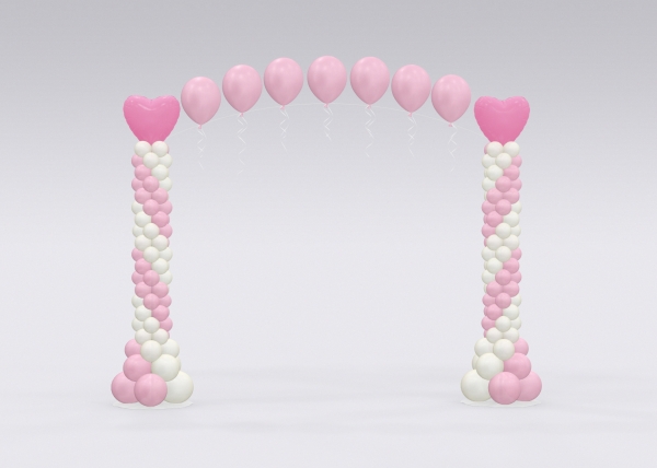 Baby Love Girl Columns Arch