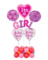 Baby Girl Large Arrangement Balloon