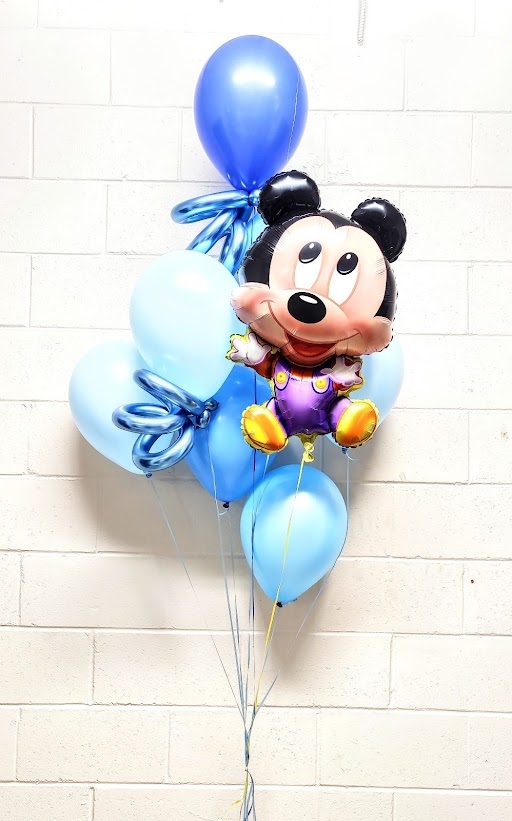 Baby Mickey Blue Balloon Bouquet