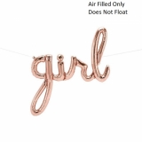 Baby Script Girl Rose Gold