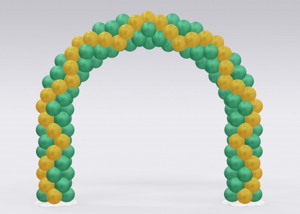 Balloon Arch Green Gold