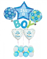 Balloon Baby Boy Large Arrangement