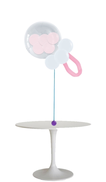 Gumball Centerpiece Pacifier Baby Girl 