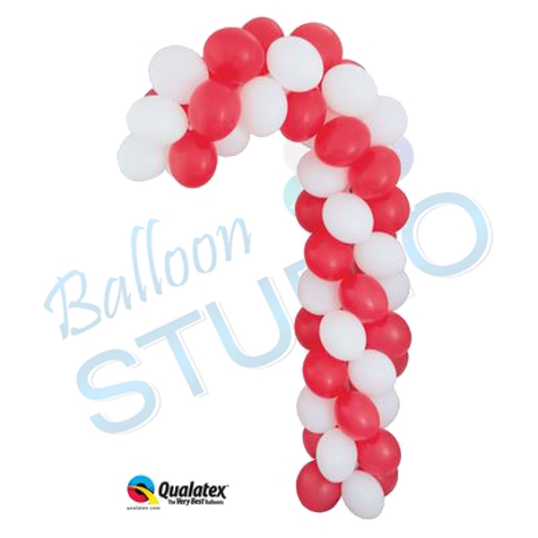 Balloon Candy Cane Sculpture 6ft tall