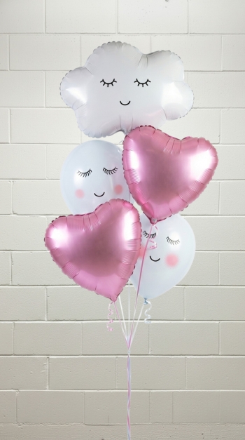 Balloon cloud and Unicorn love bouquet