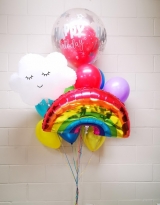 Balloon in a Balloon Joyful 2 Balloon Bouquet