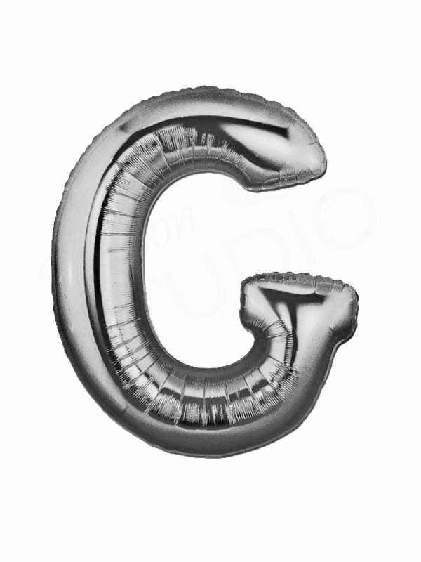 Silver Balloon Letter G