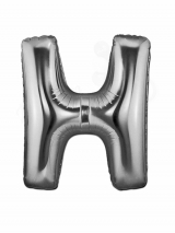 Silver Balloon Letter H