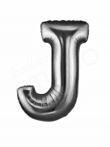 Silver Balloon Letter J